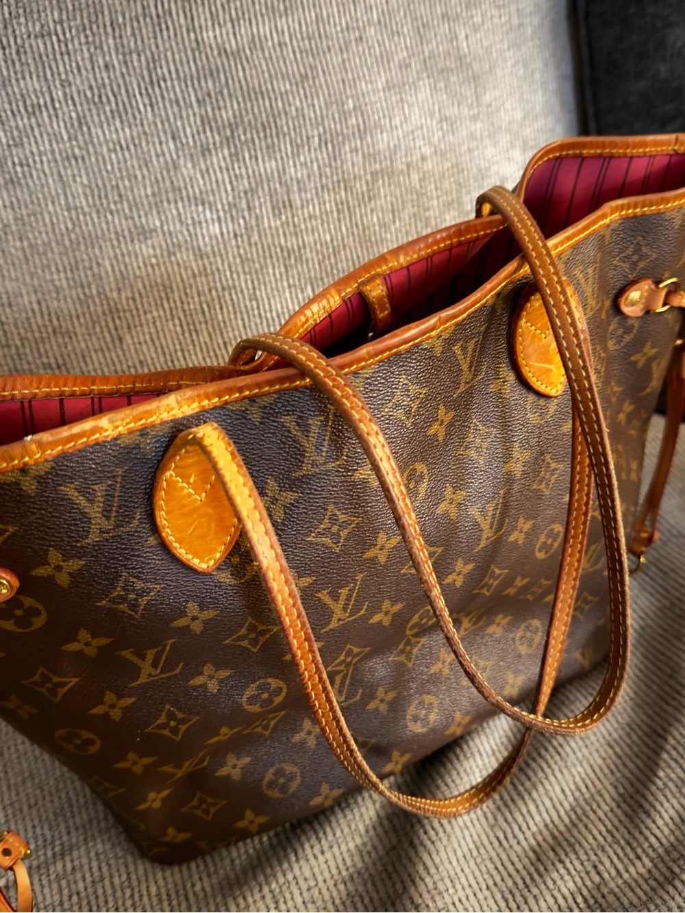 Louis Vuitton Monogram Canvas Tote in Brown - Picture 2 of 11